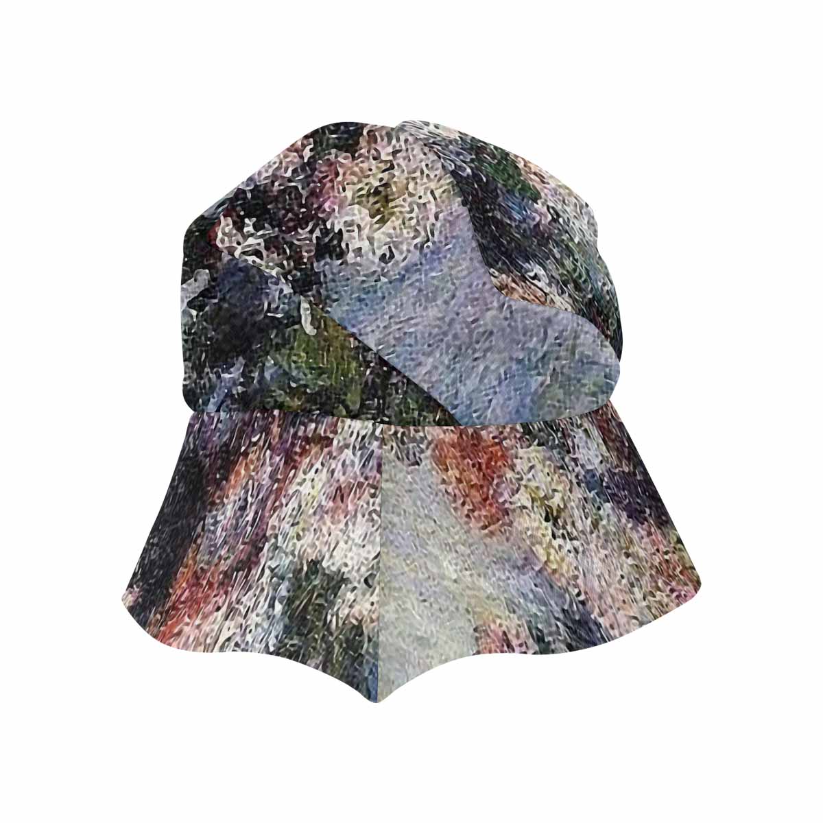 Vintage floral wide brim sunvisor Hat, outdoors hat, Design 44