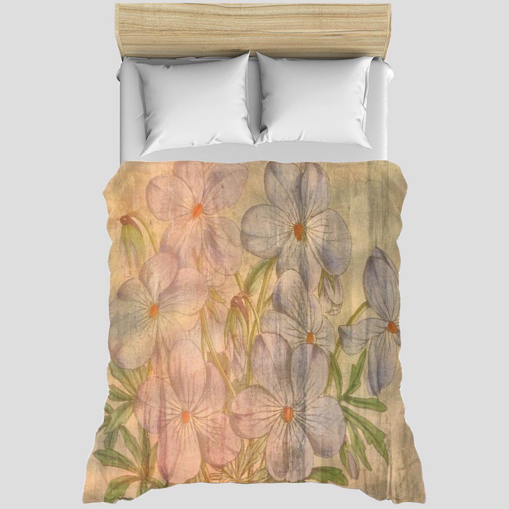 Vintage floral duvet cover, King, queen or twin, Design 13xx