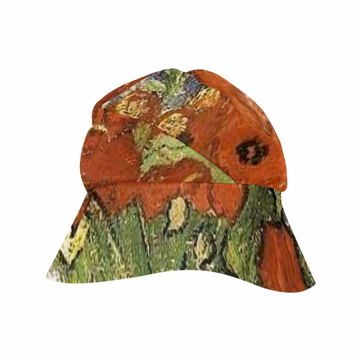 Vintage floral wide brim sunvisor Hat, outdoors hat, Design 56