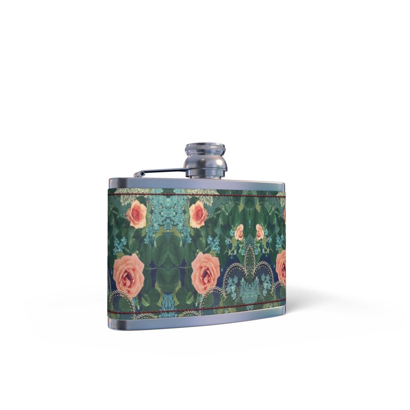 Leather Wrapped Hip Flask
