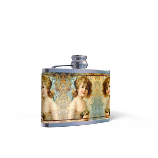Leather Wrapped Hip Flask