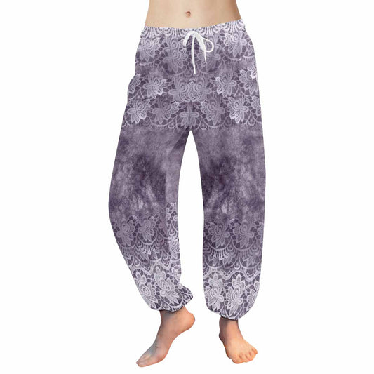 Victorian lace print Haram pants, loose comfy pants design 39
