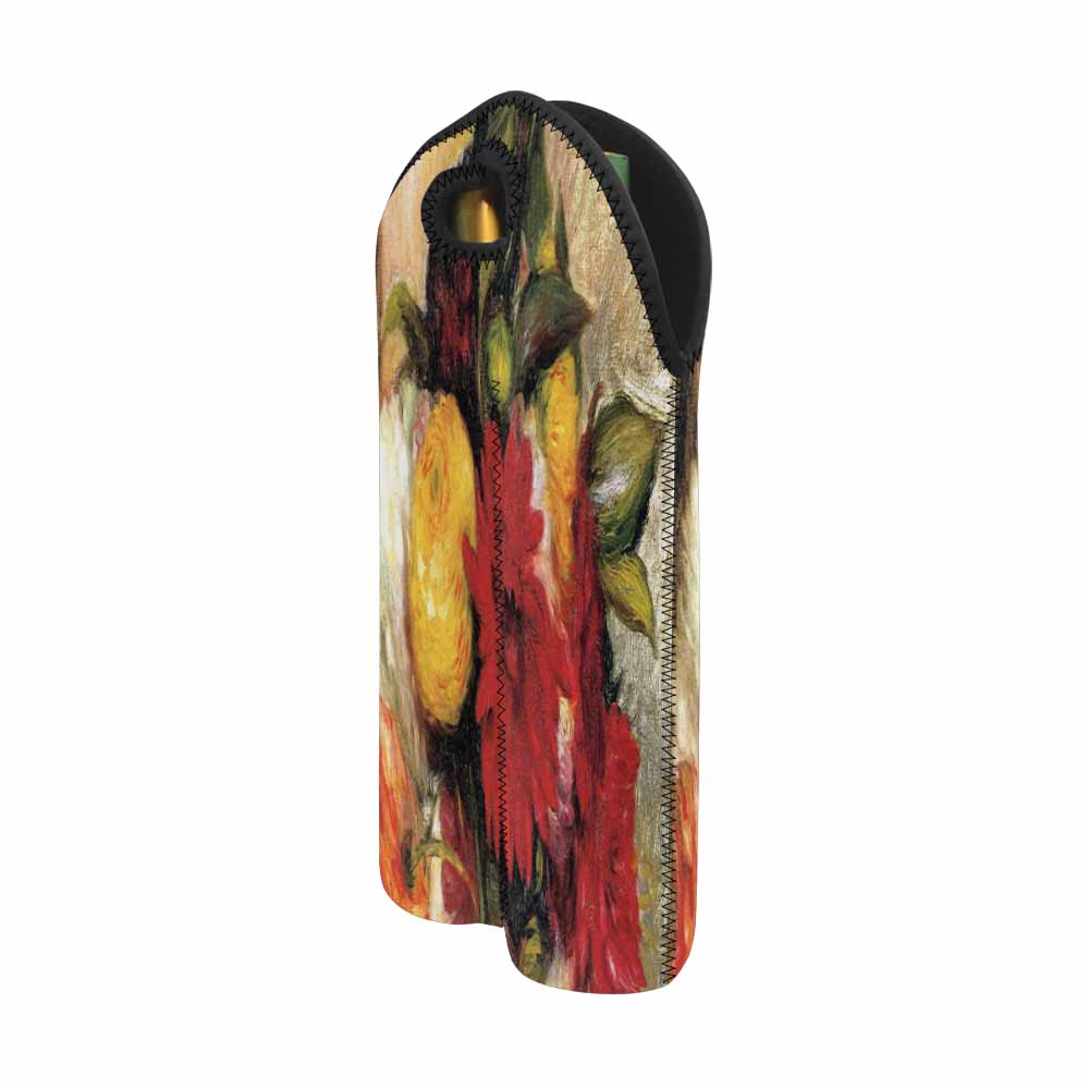 Vintage floral 2 bottle wine bag, Design 25