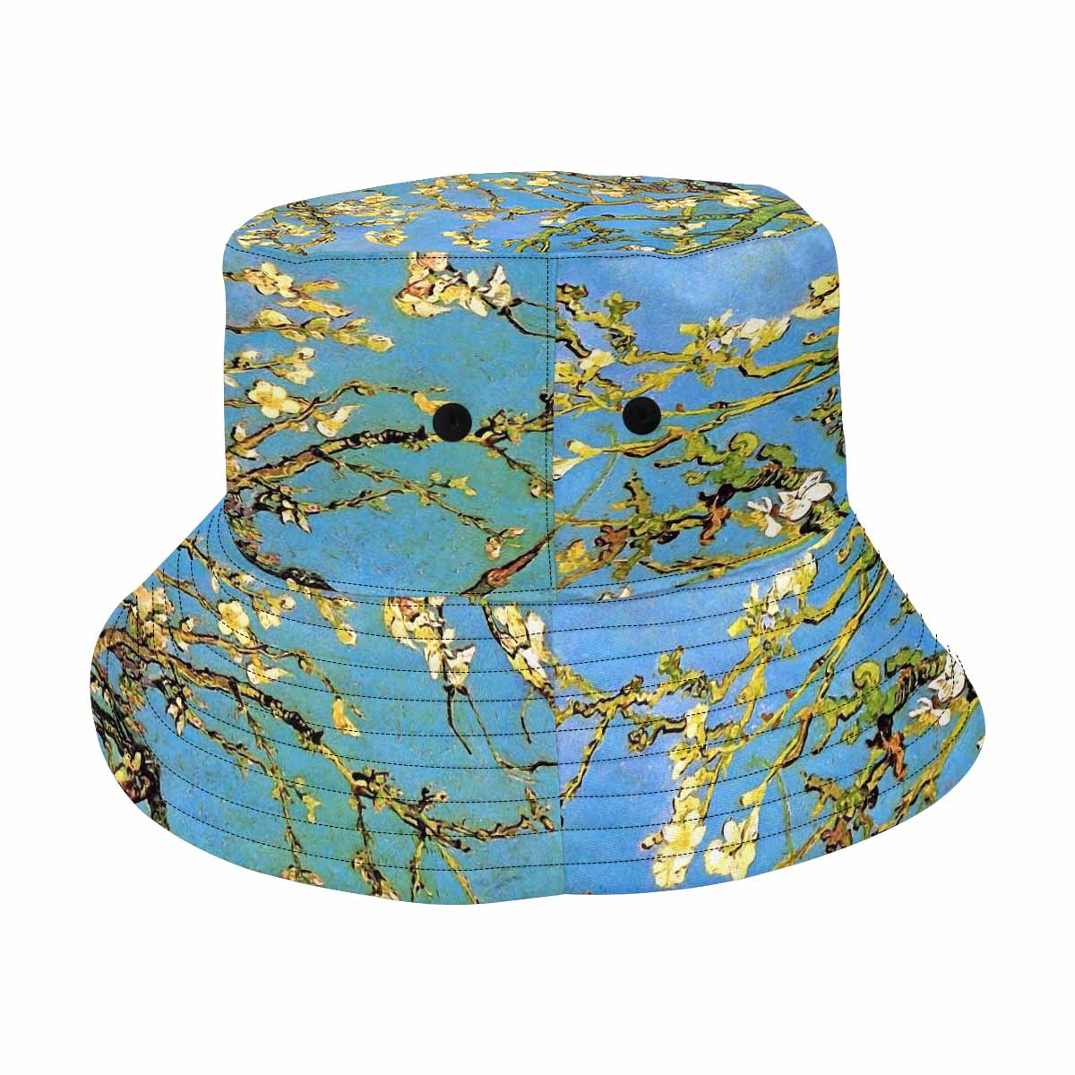 Vintage floral unisex bucket boonie Hat, outdoors hat, Design 20