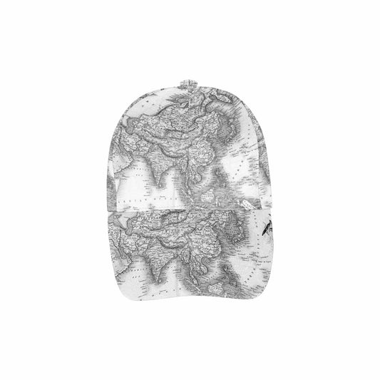 Antique Map design dad cap, trucker hat, Design 35