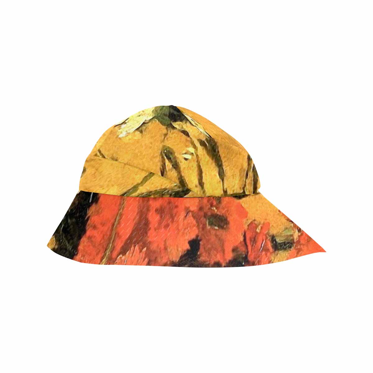 Vintage floral wide brim sunvisor Hat, outdoors hat, Design 61