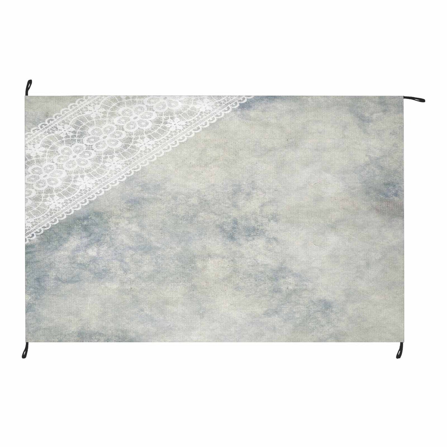 Victorian lace print waterproof picnic mat, 81 x 55in, design 36