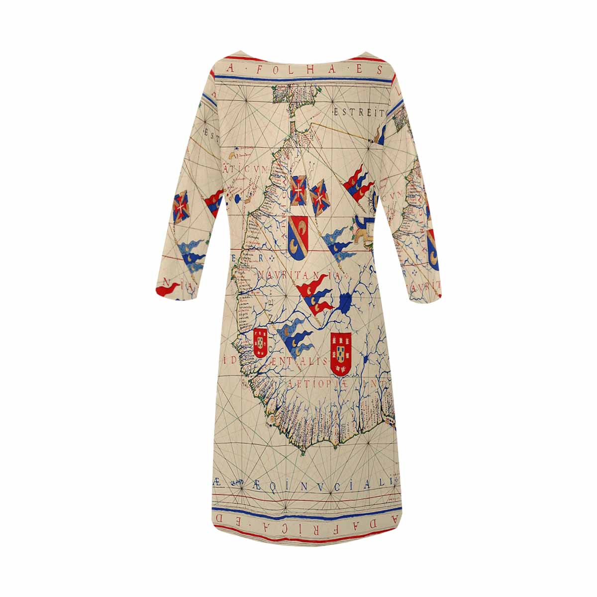 Antique Map loose dress, MODEL 29532, design 40