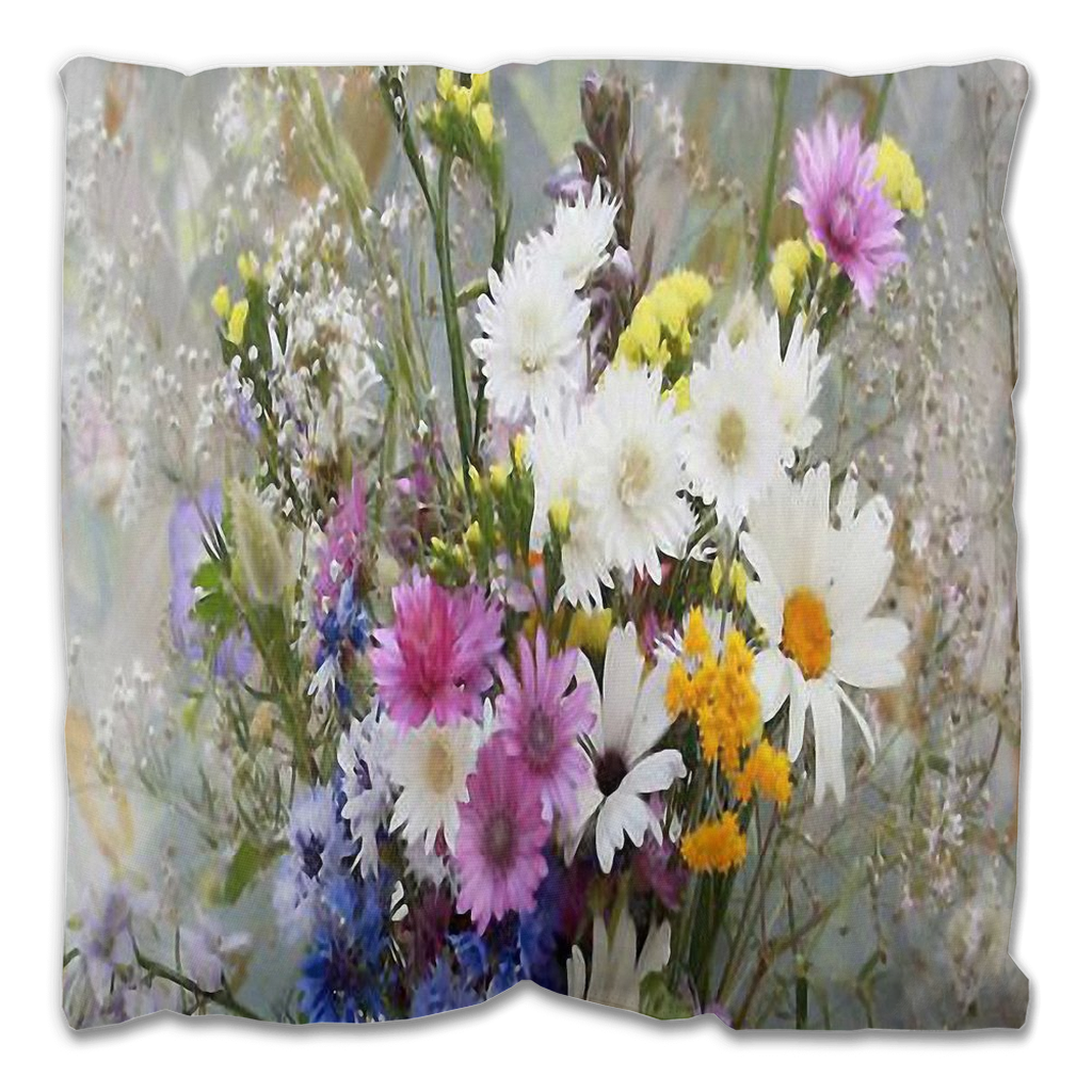 Vintage floral Outdoor Pillows, throw pillow, mildew resistance, various sizes, Design 02