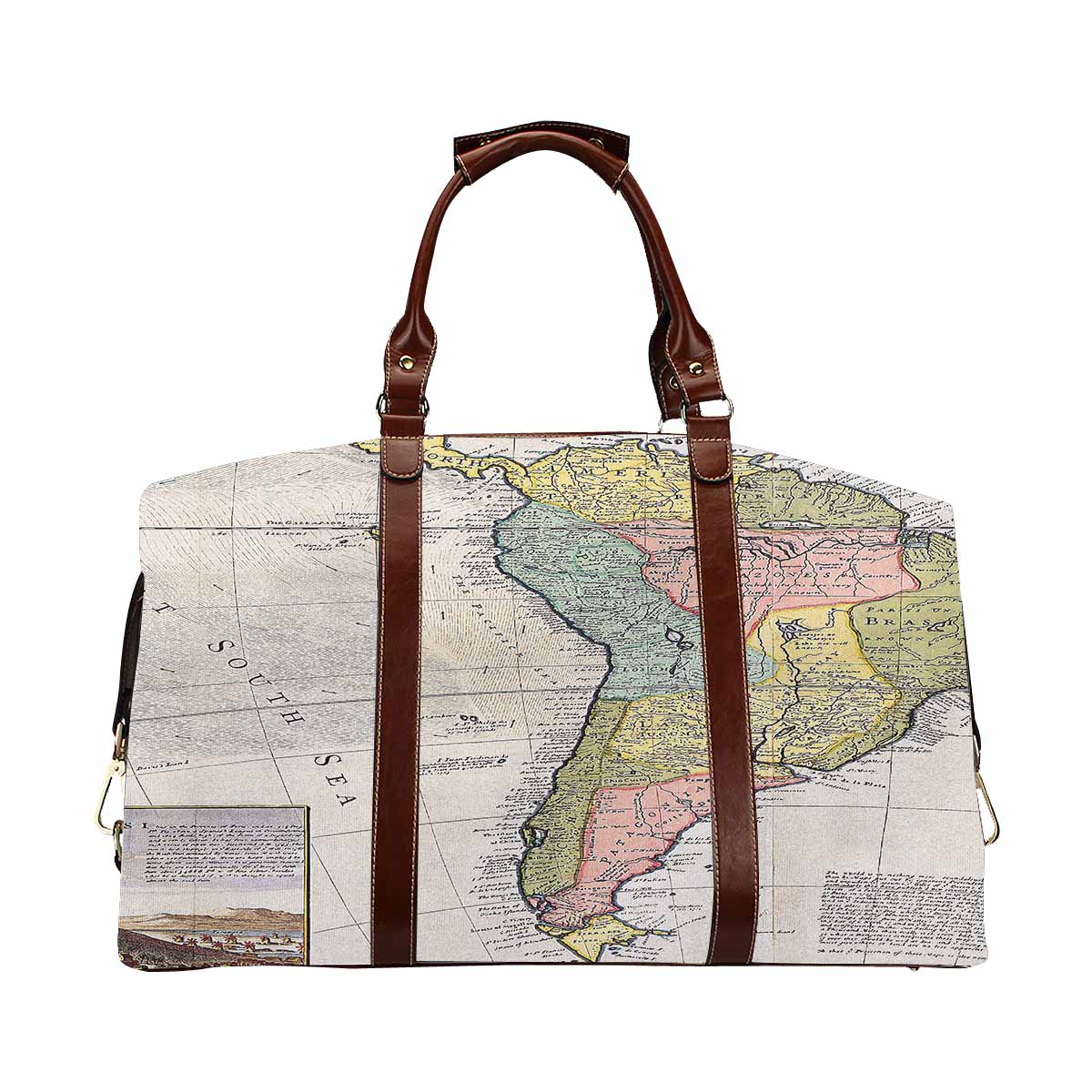 Antique Map design travel bag, Model 1695343, Design 40