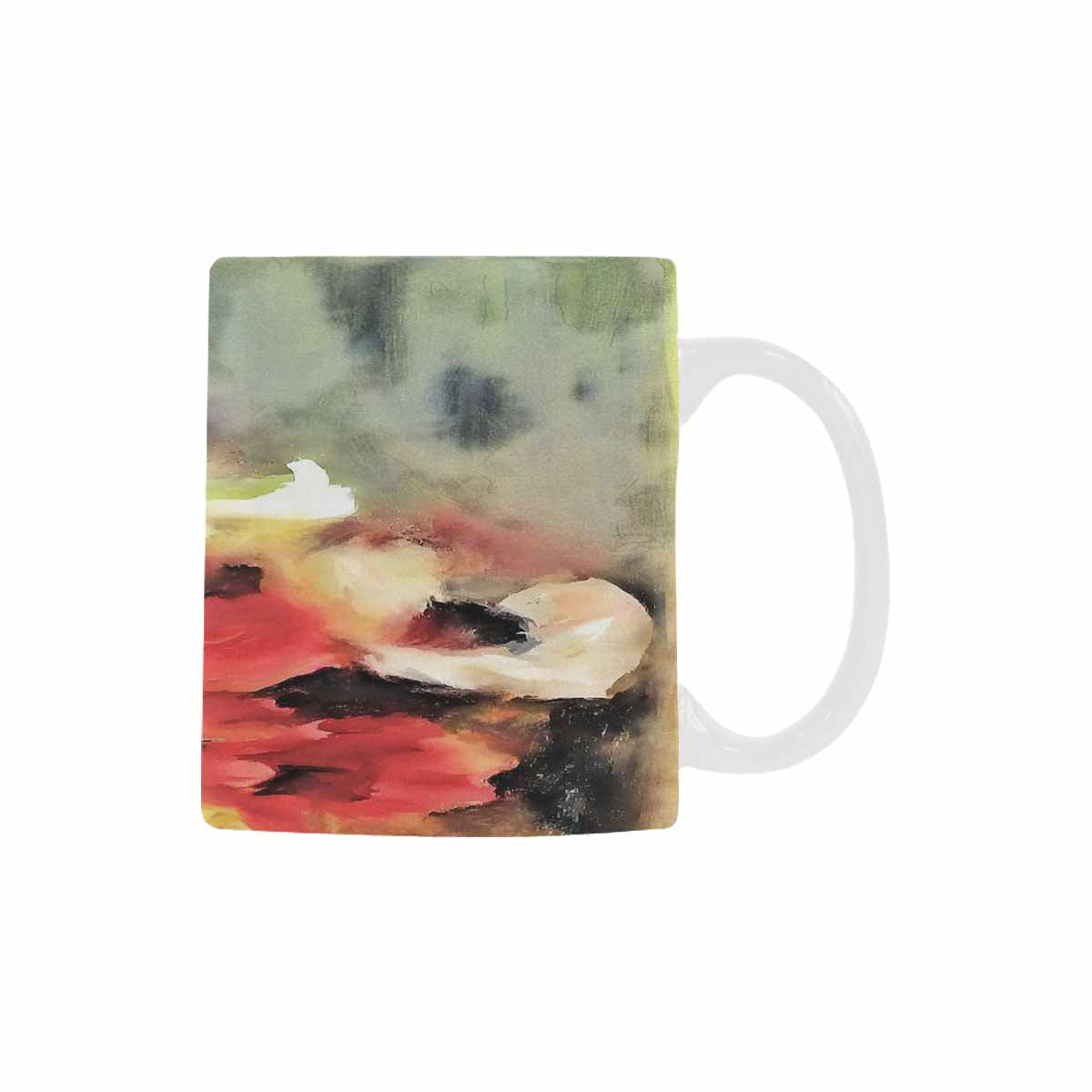 Vintage floral coffee mug or tea cup, Design 14