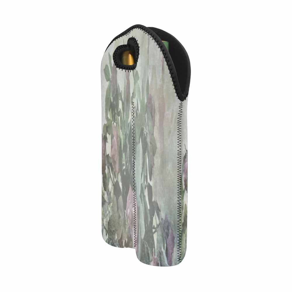 Vintage floral 2 bottle wine bag, Design 23