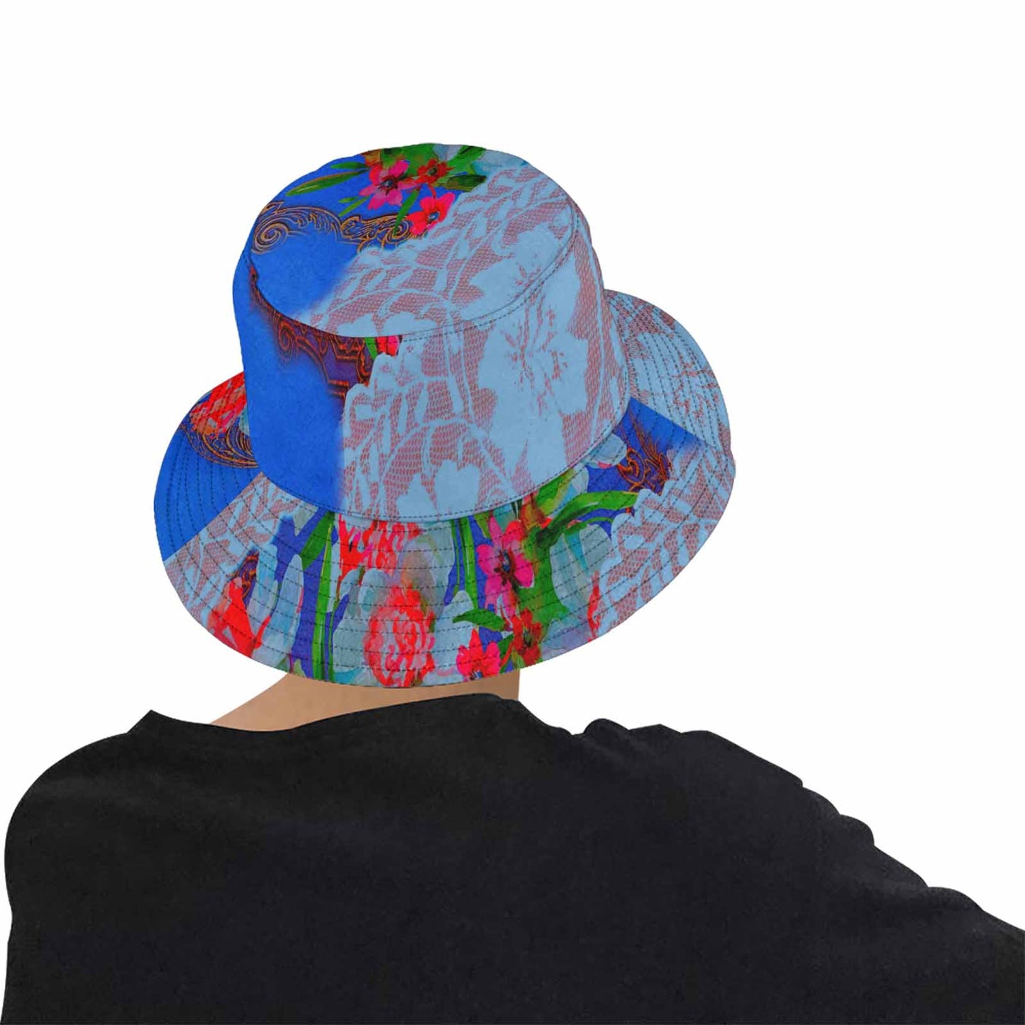 Victorian lace Bucket Hat, outdoors hat, design 46