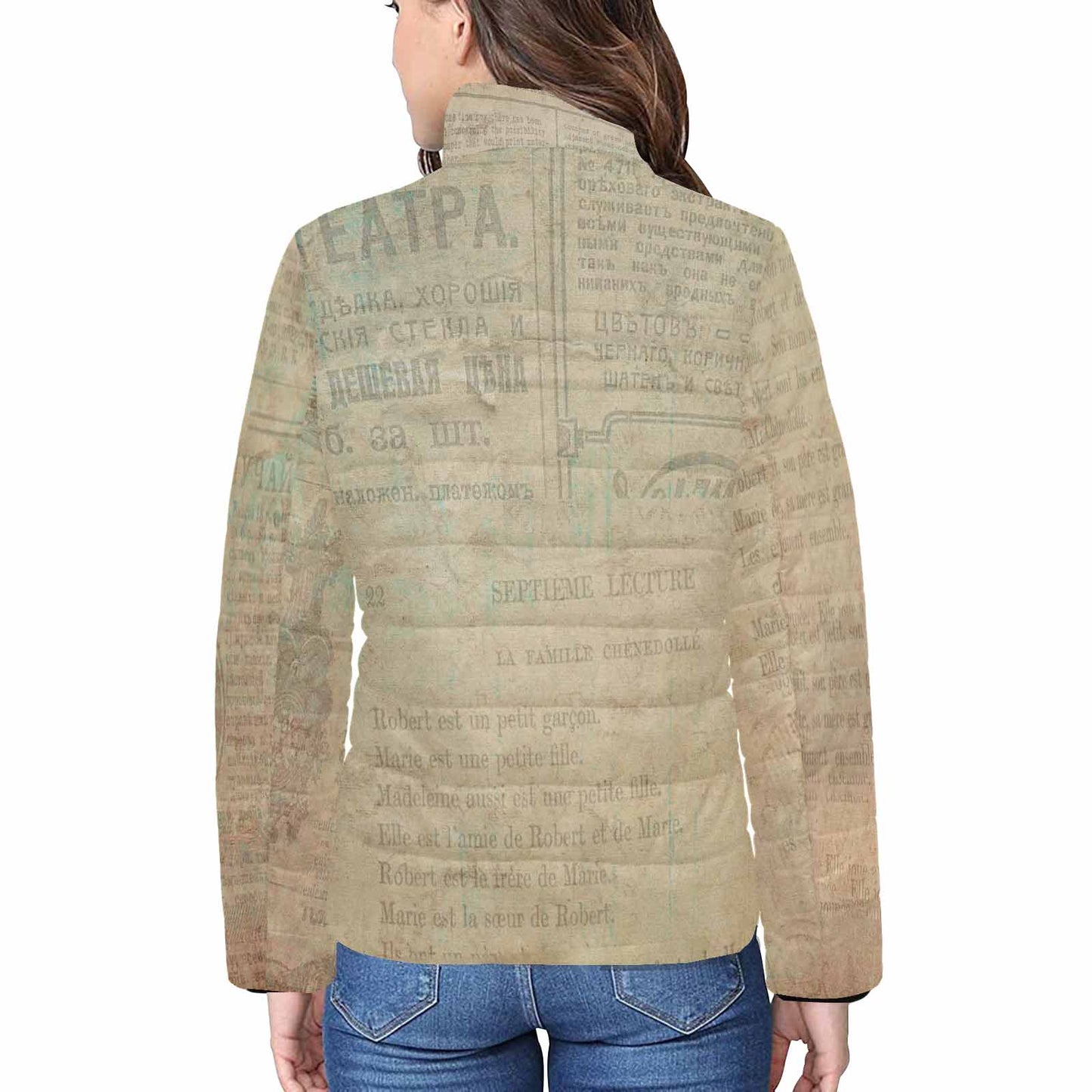Antique general print quilted jacket, design 24