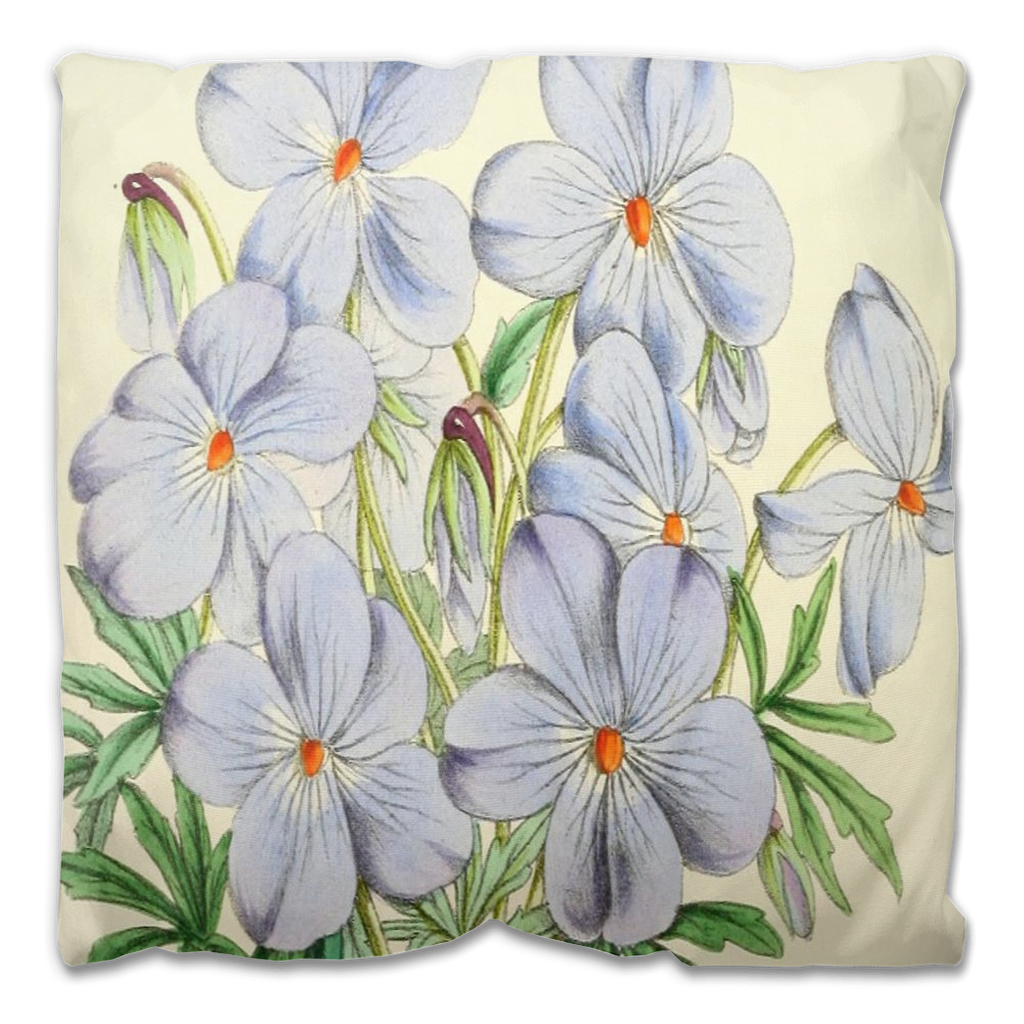 Vintage floral Outdoor Pillows, throw pillow, mildew resistance, various sizes, Design 13