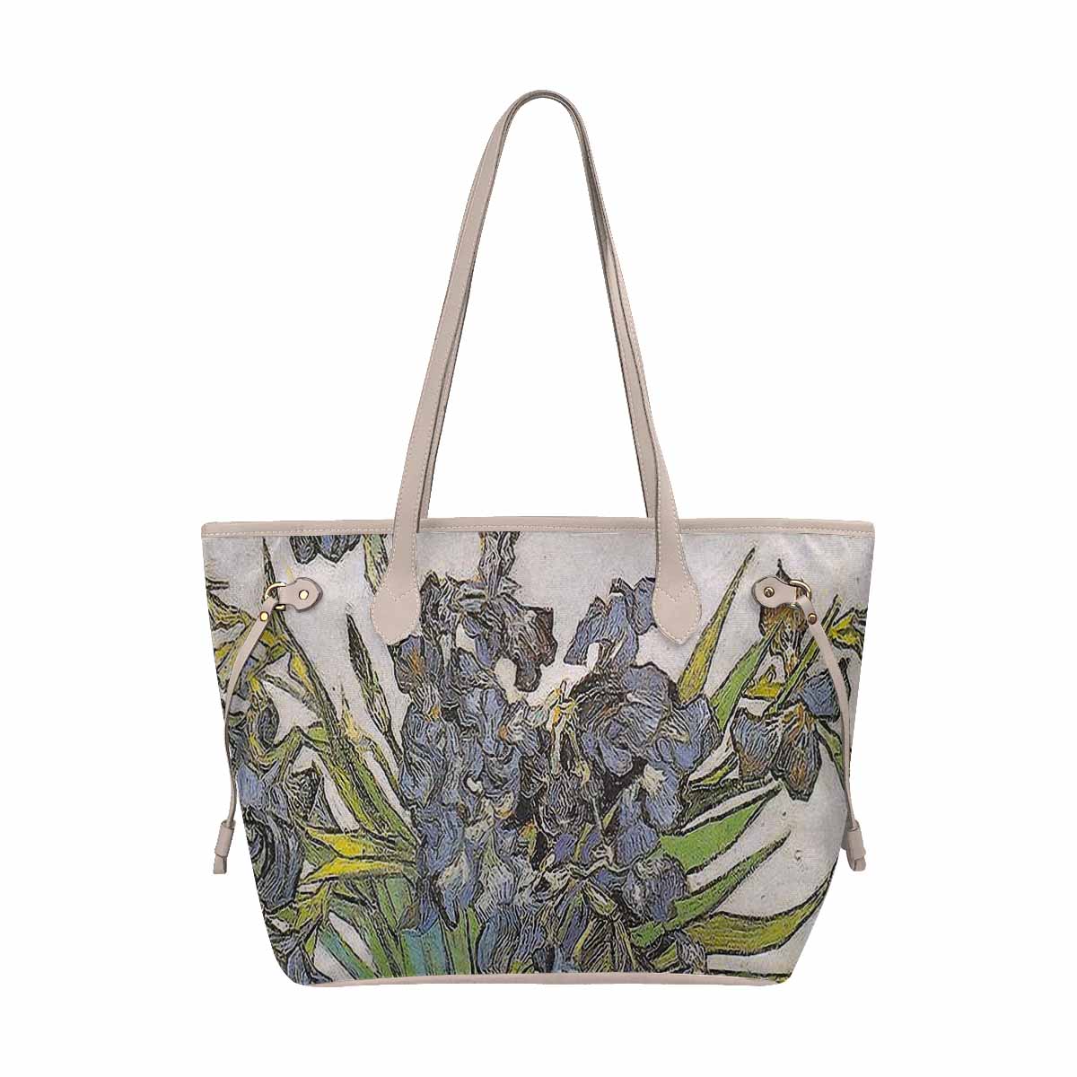 Vintage Floral Handbag, Classic Handbag, Mod 1695361 Design 08, BEIGE/TAN