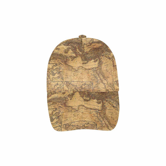 Antique Map design dad cap, trucker hat, Design 21