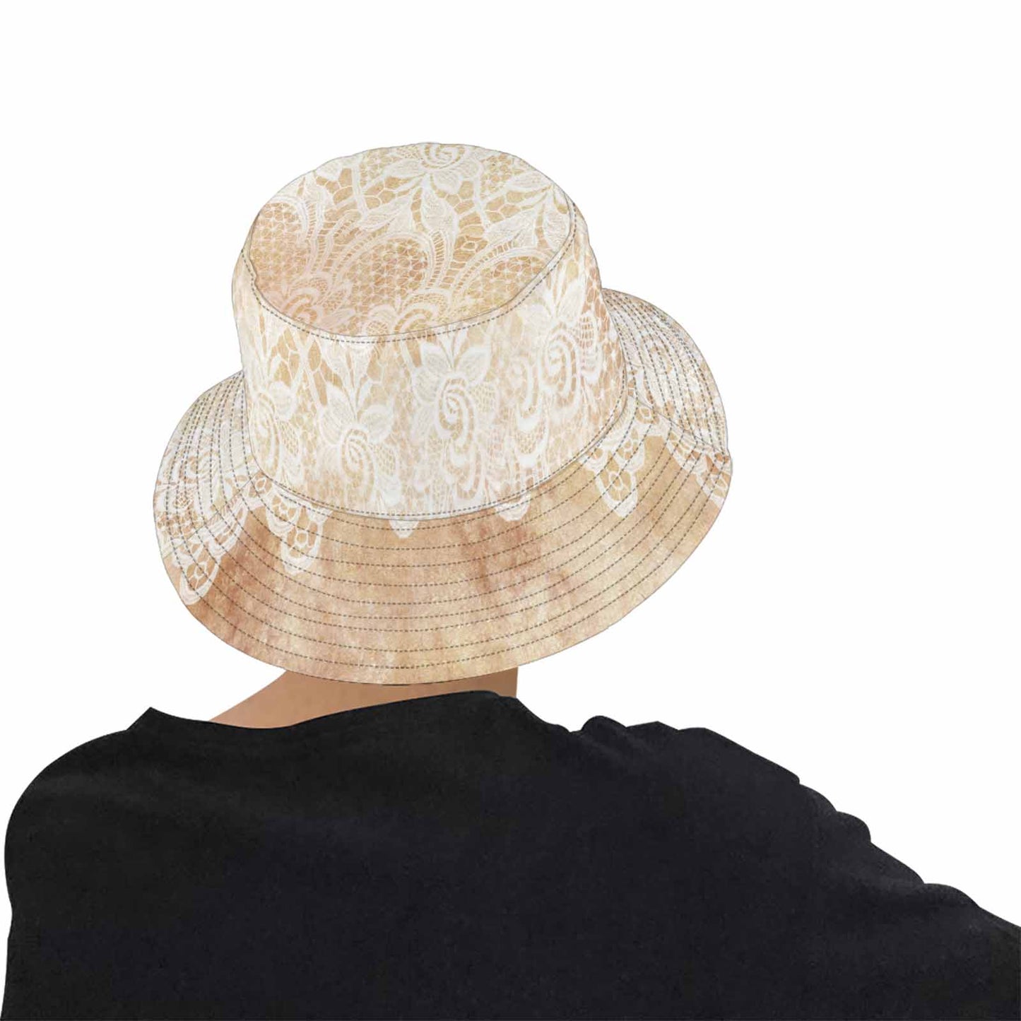 Victorian lace Bucket Hat, outdoors hat, design 30