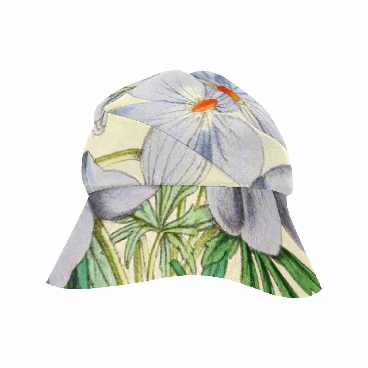 Vintage floral wide brim sunvisor Hat, outdoors hat, Design 13