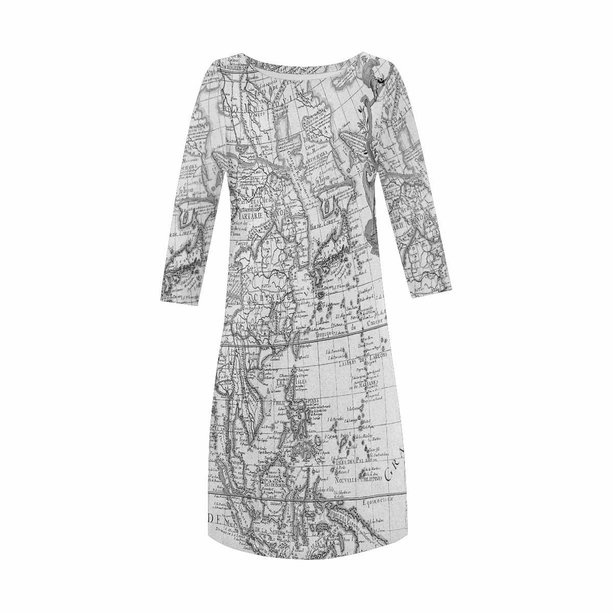 Antique Map loose dress, MODEL 29532, design 54