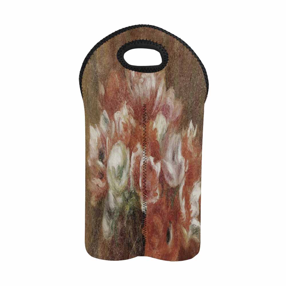 Vintage floral 2 bottle wine bag, Design 15