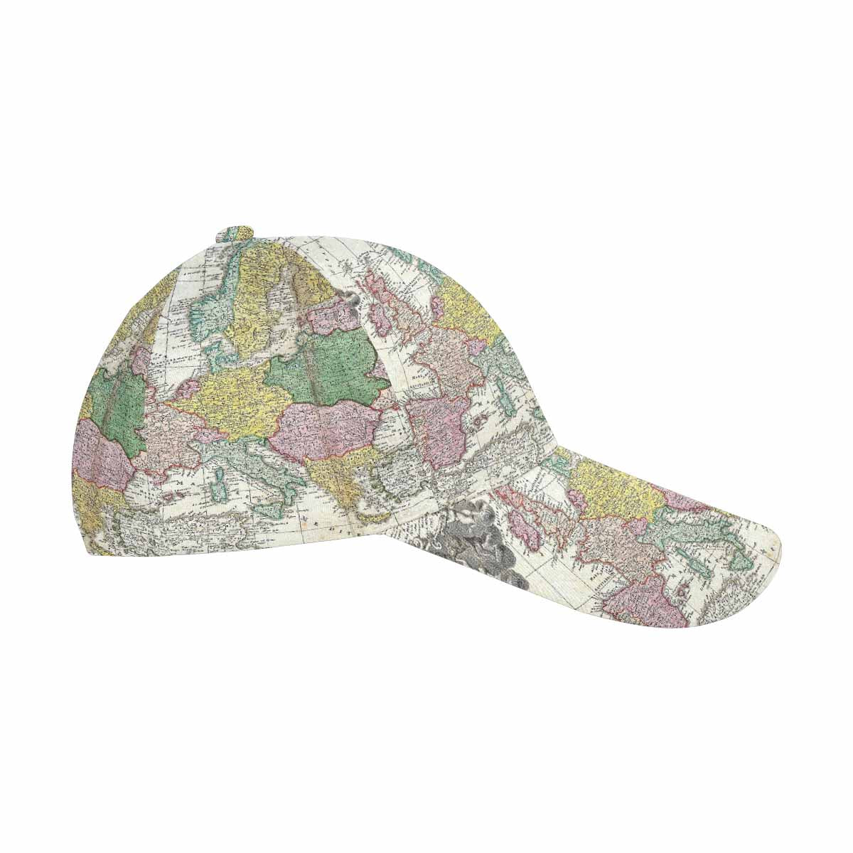 Antique Map design dad cap, trucker hat, Design 30