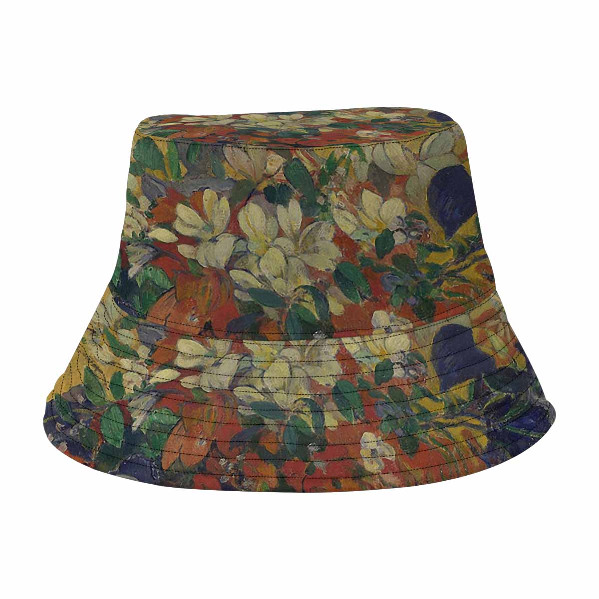 Vintage floral unisex bucket boonie Hat, outdoors hat, Design 10