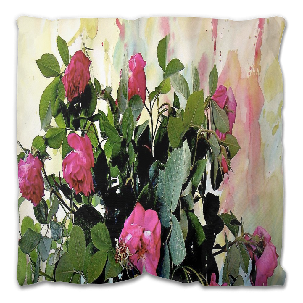 Vintage floral Outdoor Pillows, throw pillow, mildew resistance, various sizes, Design 22