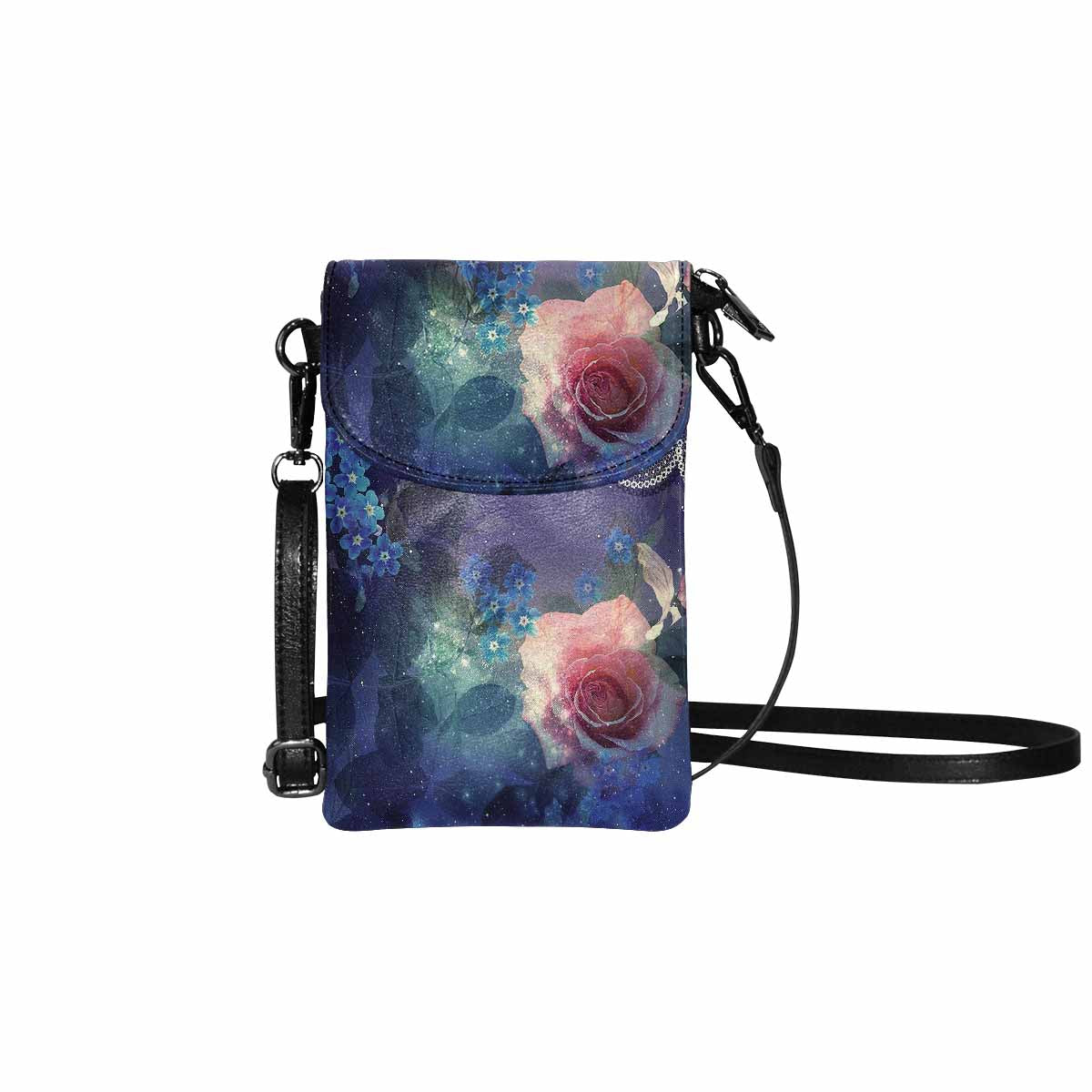 Victorian lace print cell phone purse, mobile purse, Design 02