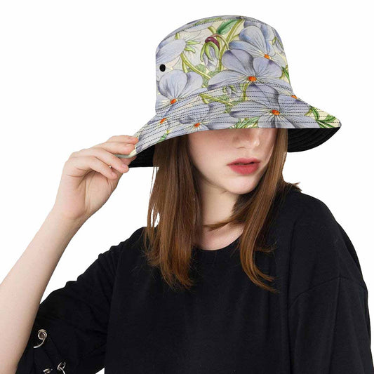 Vintage floral unisex bucket boonie Hat, outdoors hat, Design 13   Unisex Bucket Boonie Hat