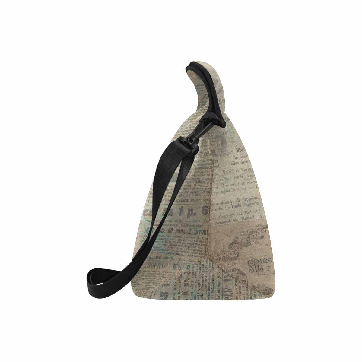 Antique general print, insulated lunch bag, design 26