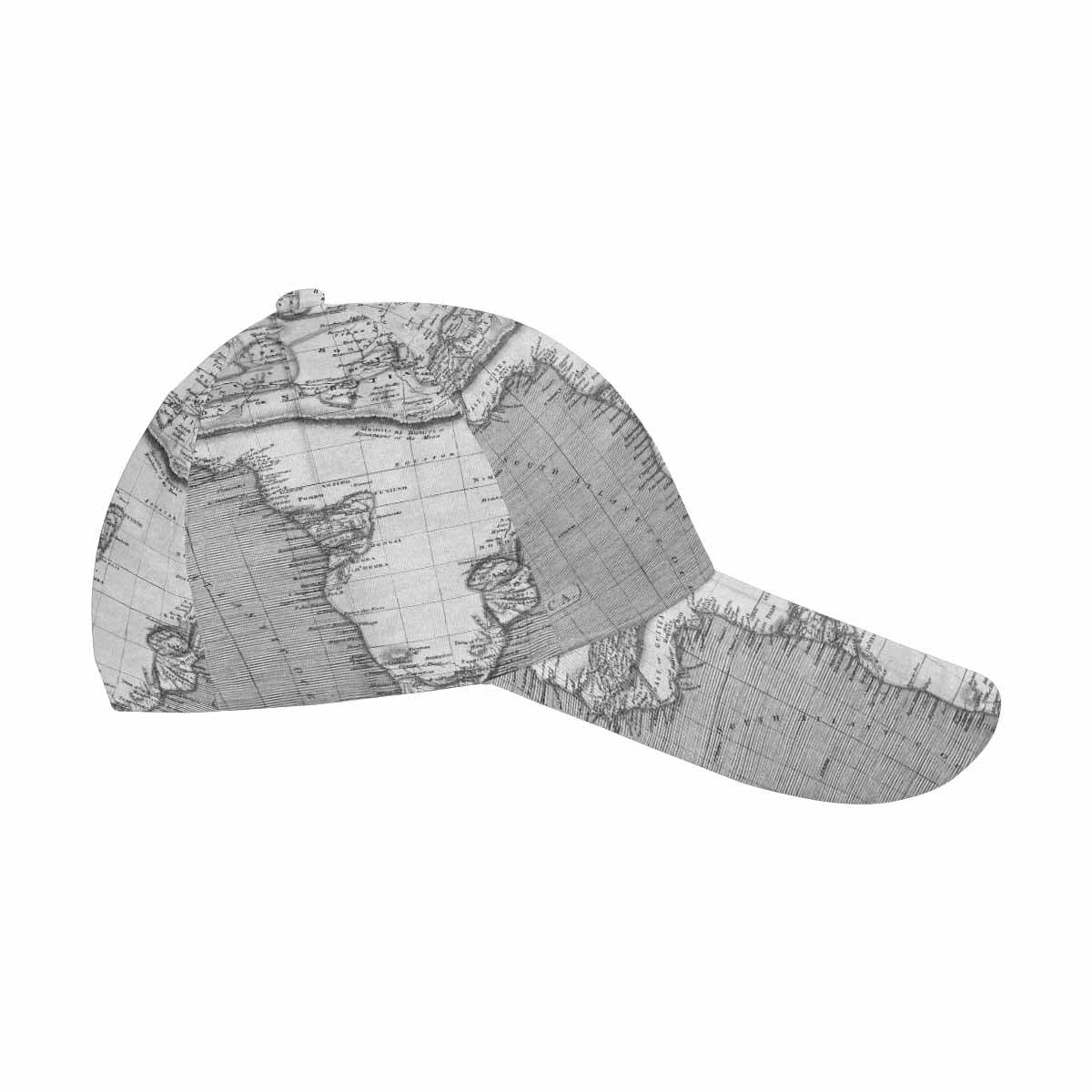 Antique Map design dad cap, trucker hat, Design 2