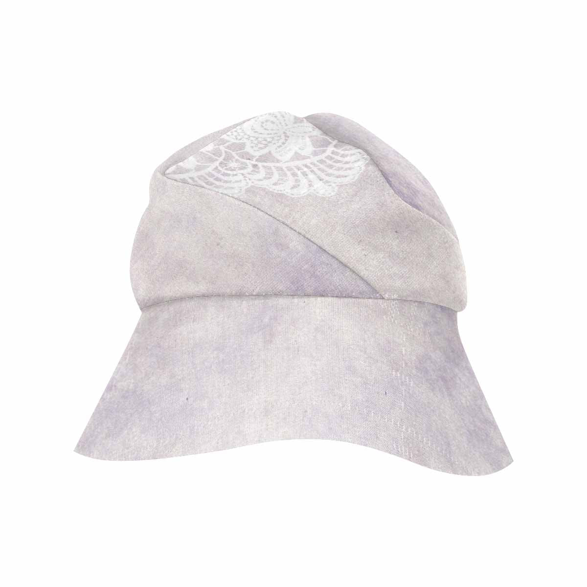 Victorian lace print, wide brim sunvisor Hat, outdoors hat, design 40