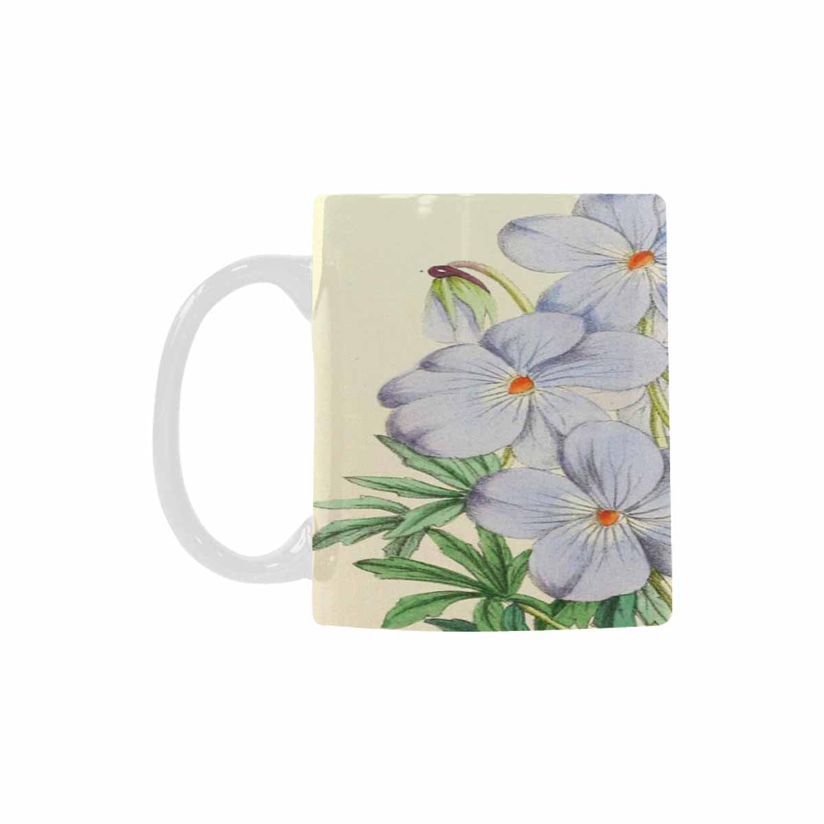 Vintage floral coffee mug or tea cup, Design 13