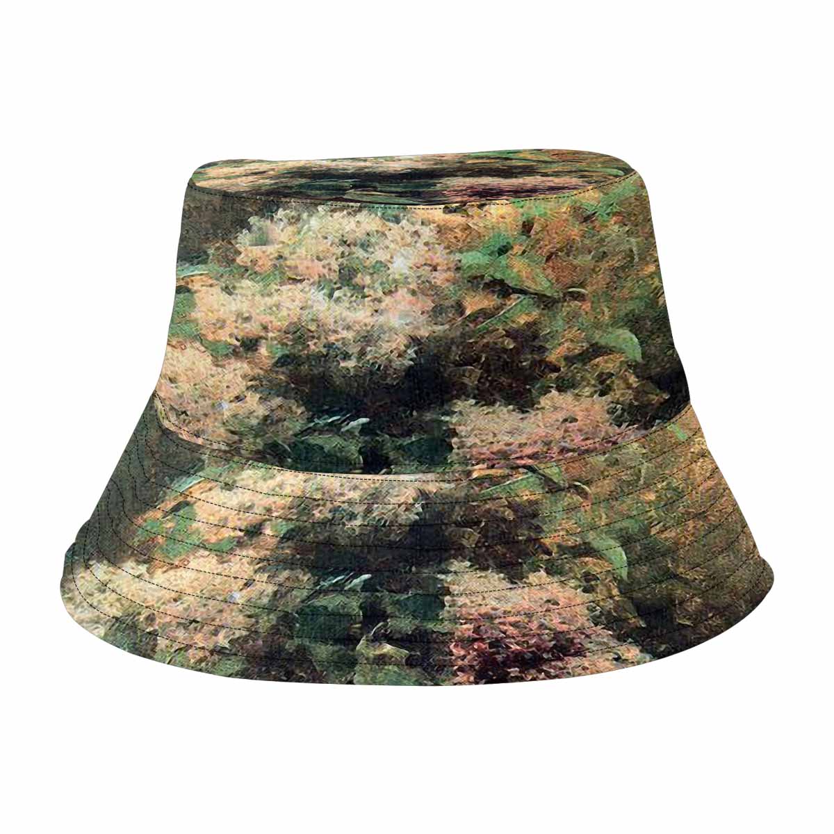 Vintage floral unisex bucket boonie Hat, outdoors hat, Design 34