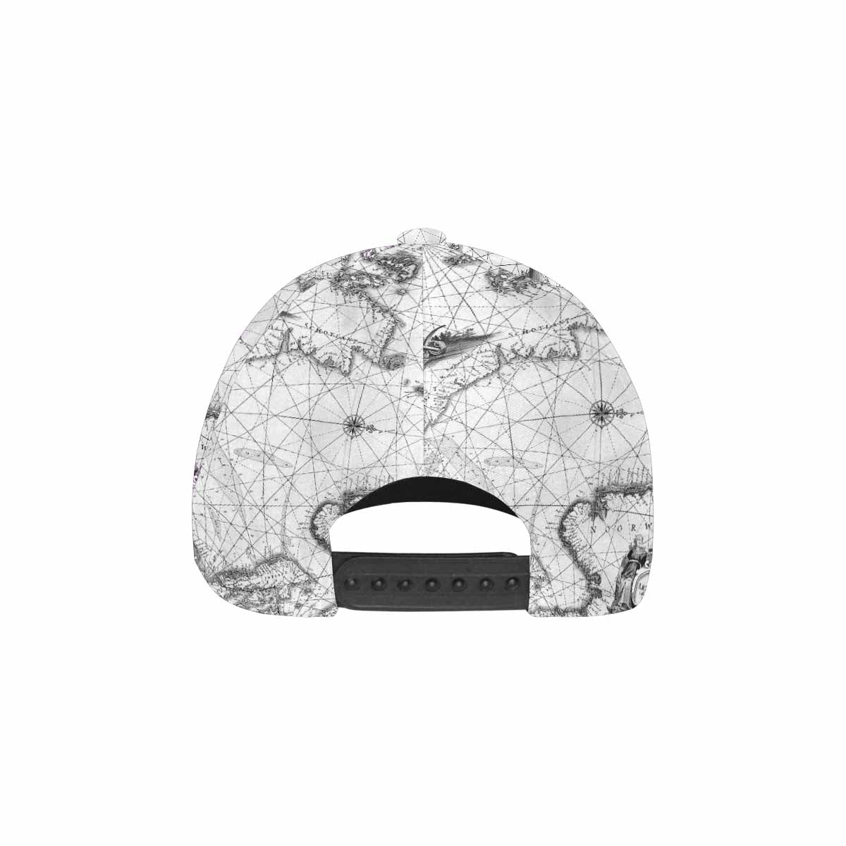 Antique Map design dad cap, trucker hat, Design 5