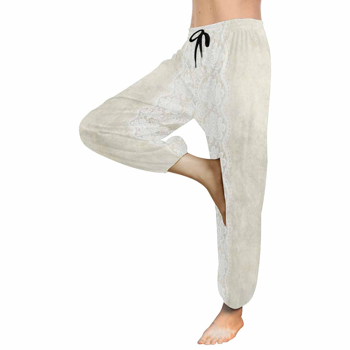 Victorian lace print Haram pants, loose comfy pants design 27