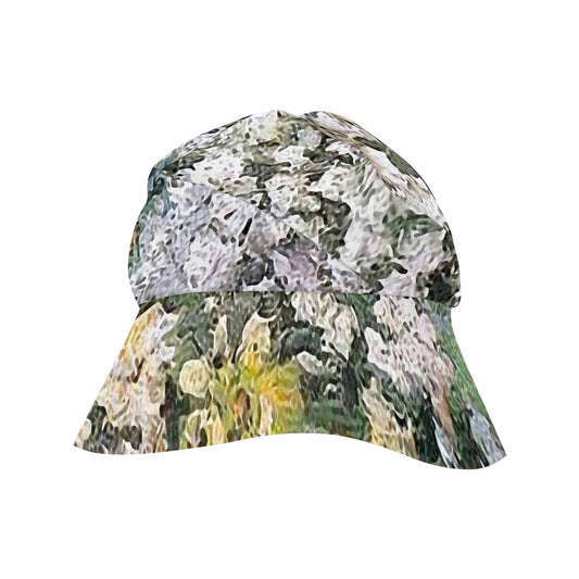Vintage floral wide brim sunvisor Hat, outdoors hat, Design 07