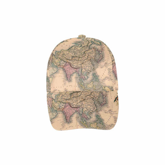 Antique Map design dad cap, trucker hat, Design 37