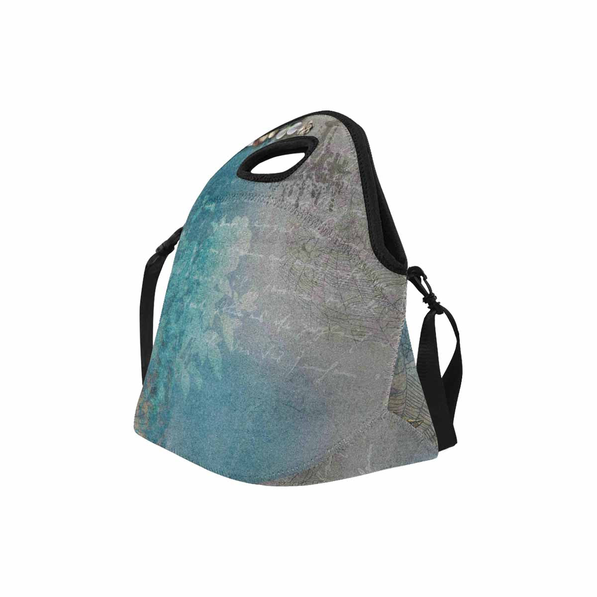 Antique general print, insulated lunch bag, design 17