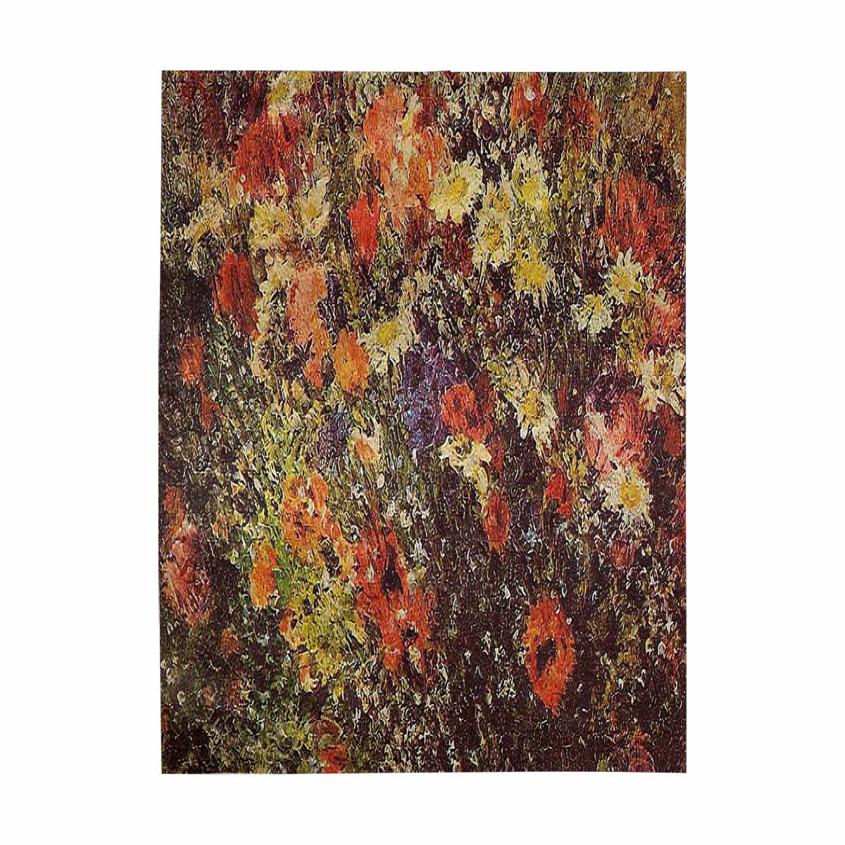Vintage floral TAPESTRY, LARGE 60 x 80 in, Vertical, Design 24