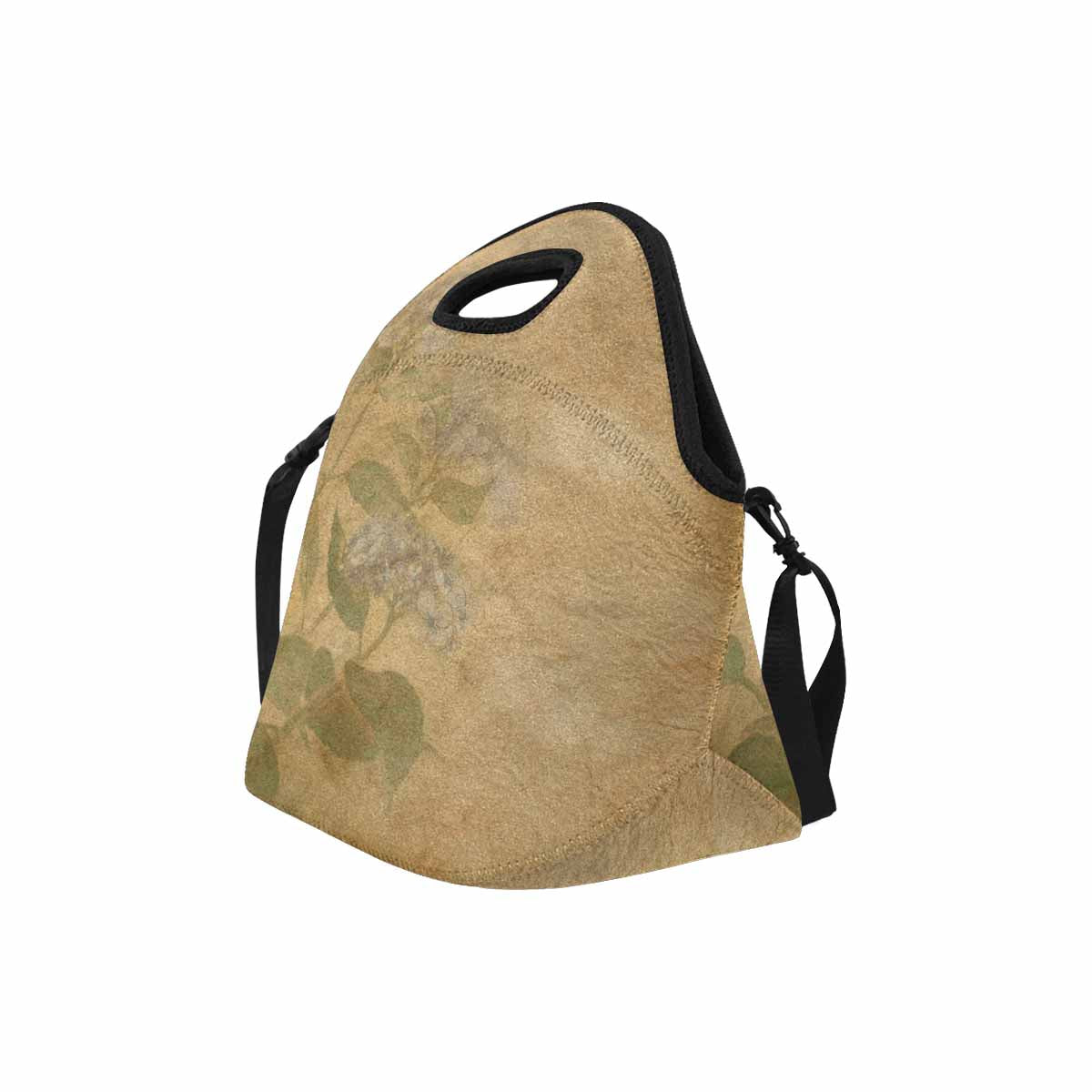 Antique general print, insulated lunch bag, design 28