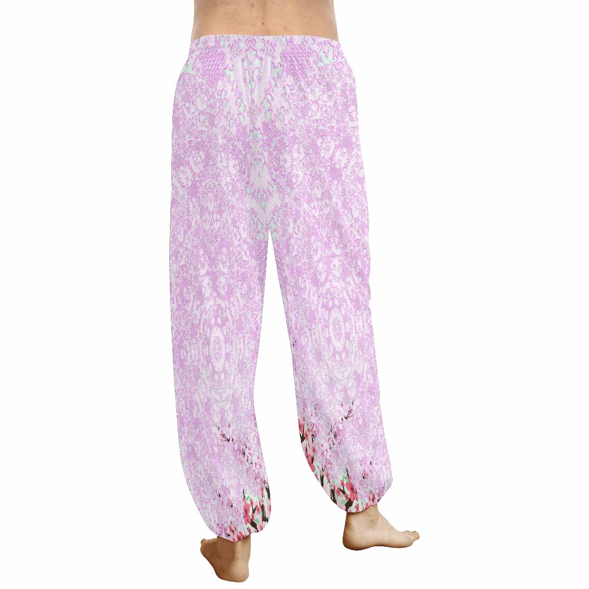 Victorian lace print Haram pants, loose comfy pants design 09
