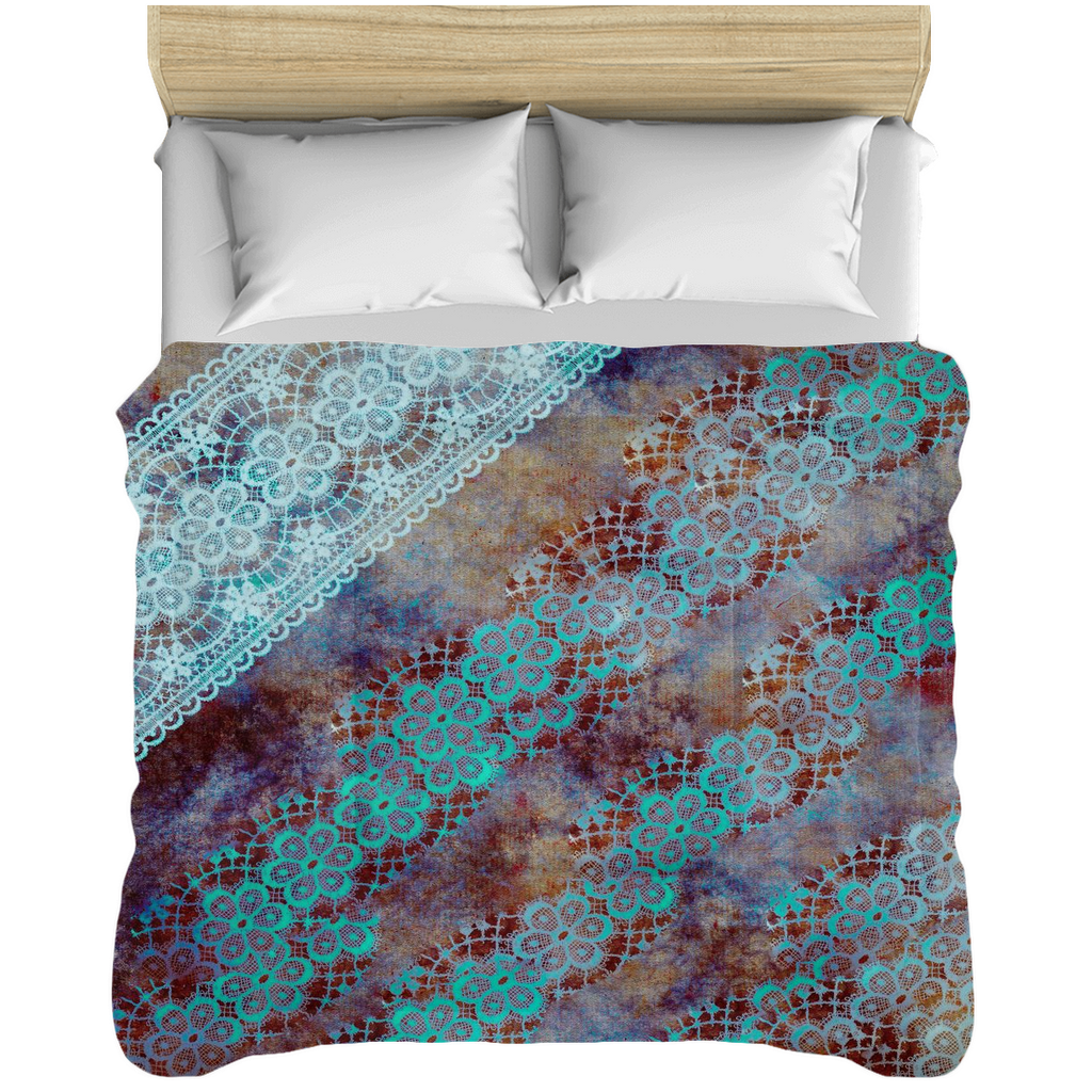 Vintage lace comforter, twin, twin XL, queen or king, Design 37