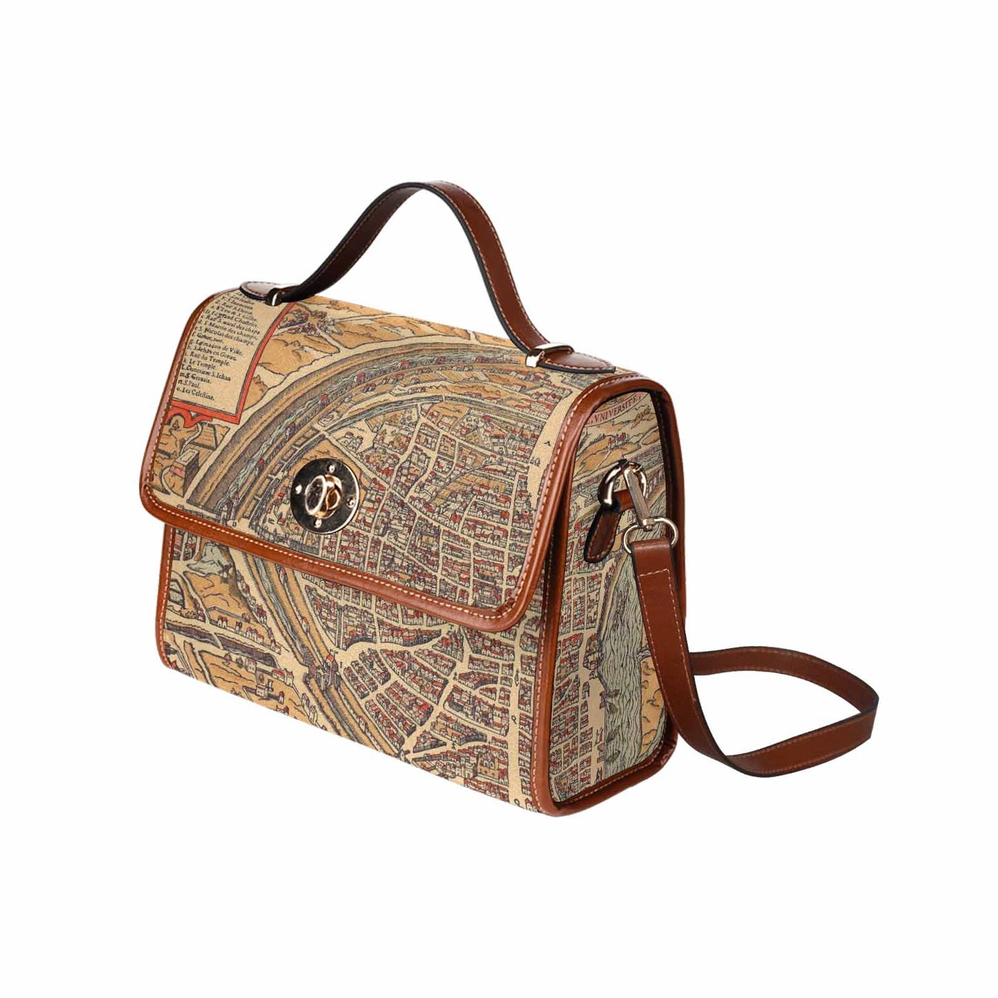 Antique Map Handbag, Model 1695341, Design 49