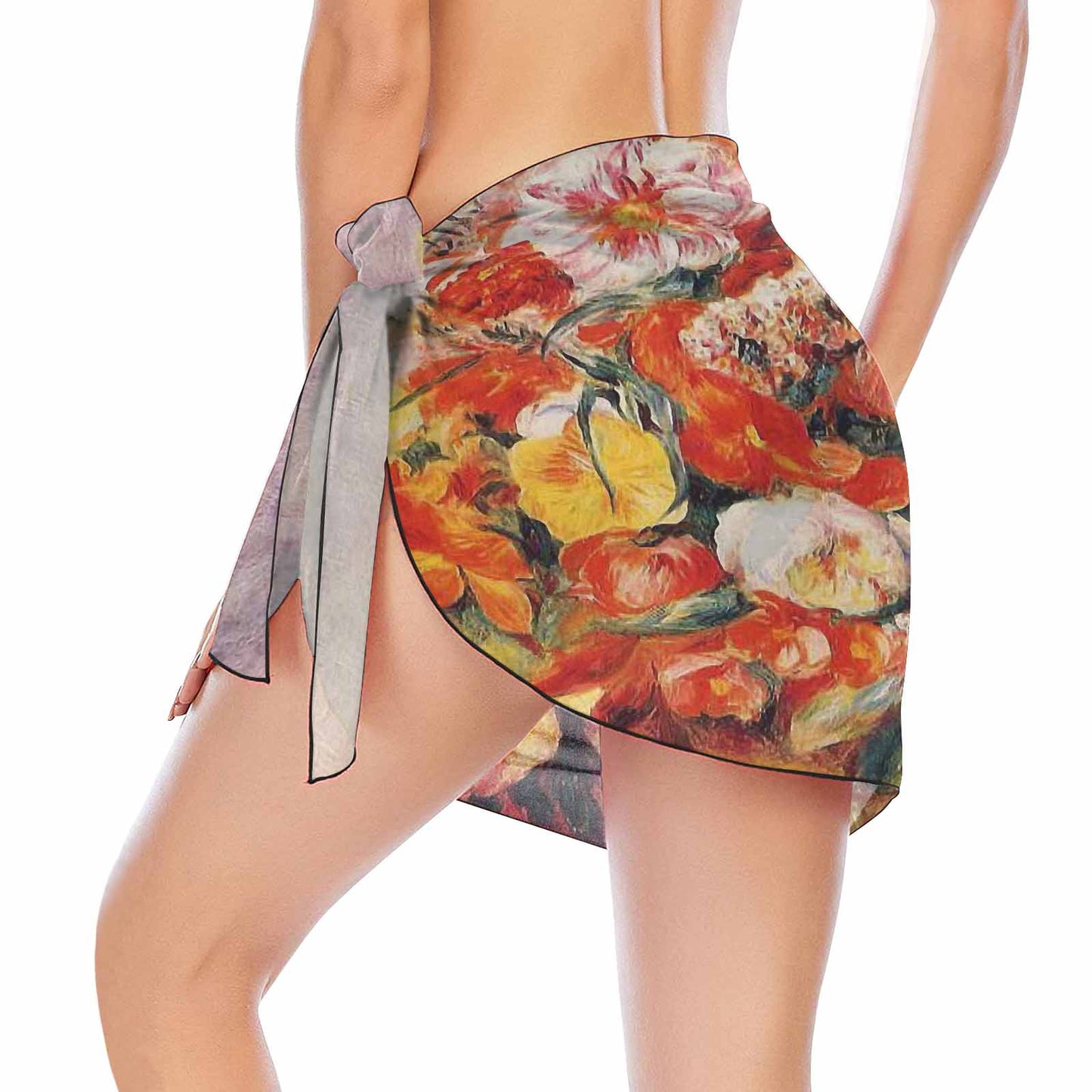 Vintage floral, beach sarong, beach coverup, swim wear, Design 19