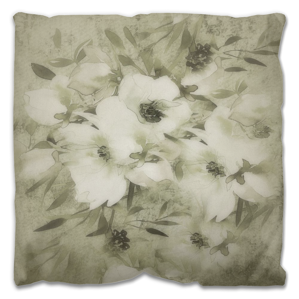 Vintage floral Outdoor Pillows, throw pillow, mildew resistance, various sizes, Design 03x
