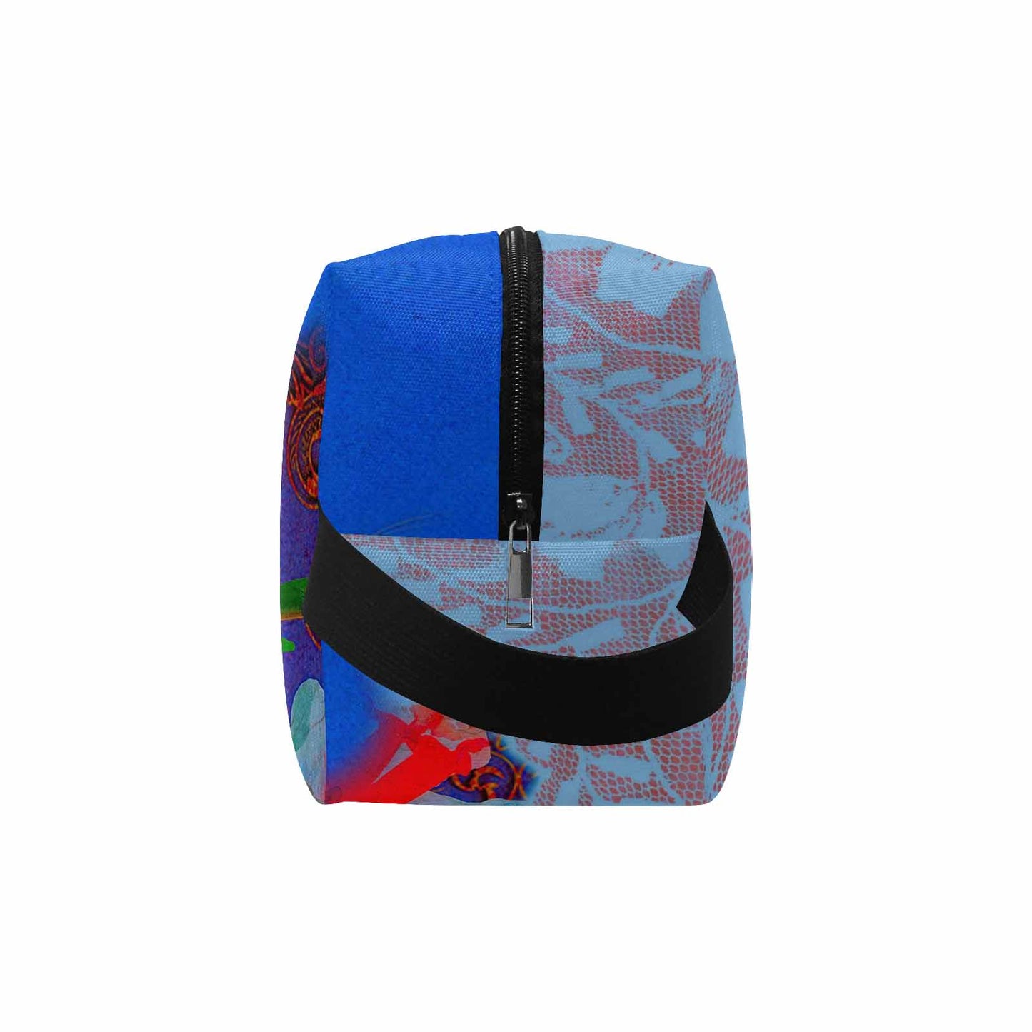 Victorian lace print toiletry comestic bag, design 46