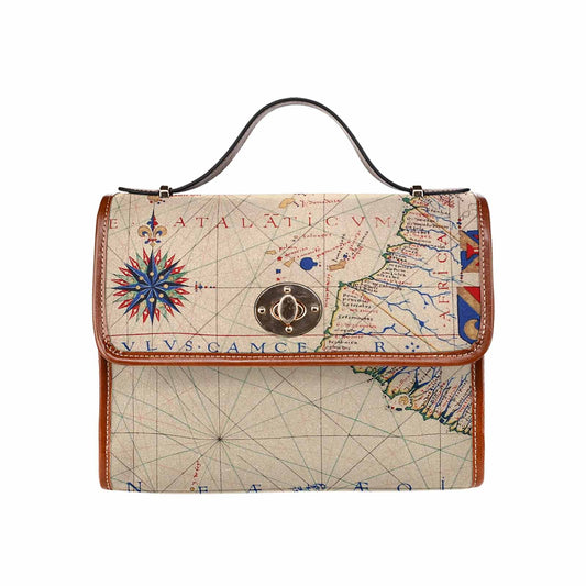 Antique Map Handbag, Model 1695341, Design 45