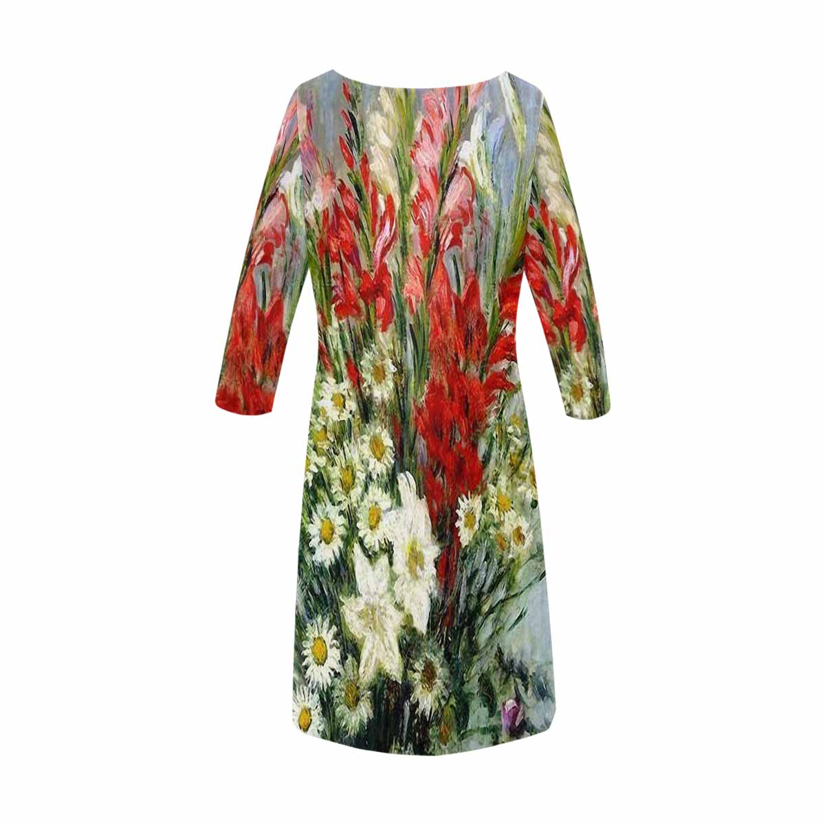 Vintage floral loose dress, model D29532 Design 43